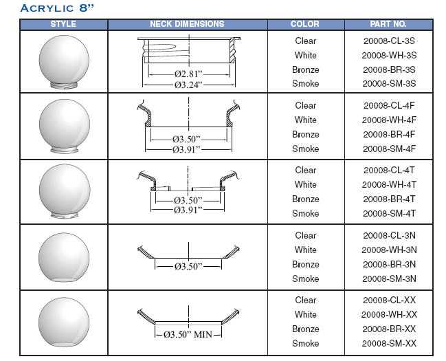 8 inch acrylic styles SMALL.jpg (42855 bytes)